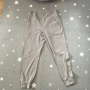 Womens joggers silver grey size medium